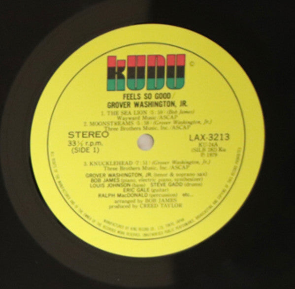 Grover Washington, Jr. - Feels So Good (Vinyl, LP, Album, Limited E...
