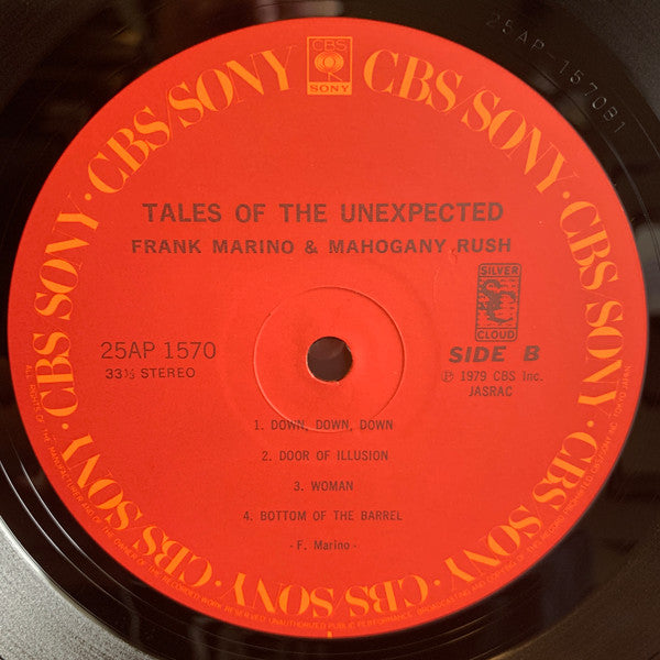 Frank Marino - Tales Of The Unexpected (Vinyl, LP, Album, Stereo) Very Good Plus (VG+) / Very Good Plus (VG+)