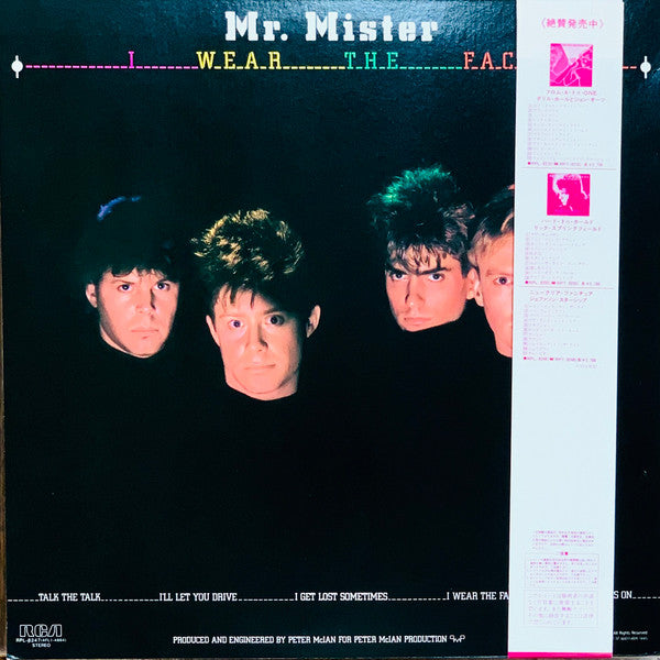 Mr. Mister - I Wear The Face (Vinyl, LP, Album) Very Good (VG) / Very Good (VG)