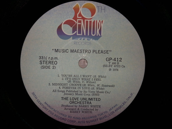 Love Unlimited Orchestra - Music Maestro Please (Vinyl, LP, Album)
