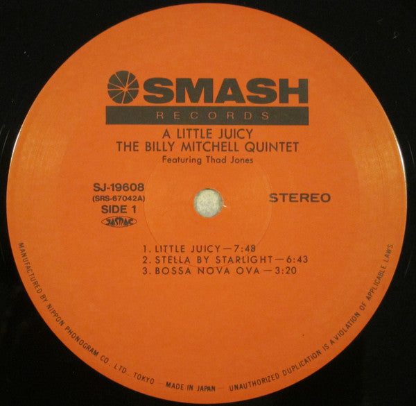 The Billy Mitchell Quintet - A Little Juicy (Vinyl, LP, Stereo) Very Good Plus (VG+) / Very Good Plus (VG+)
