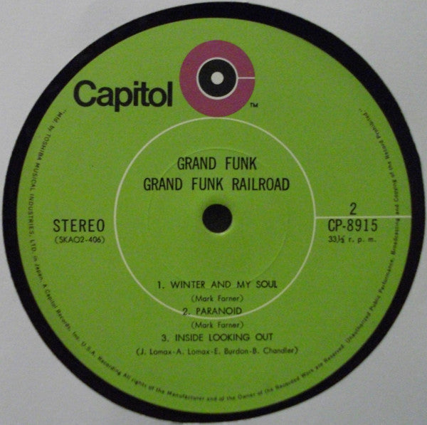 Grand Funk Railroad - Grand Funk (Vinyl, LP, Album, Stereo)
