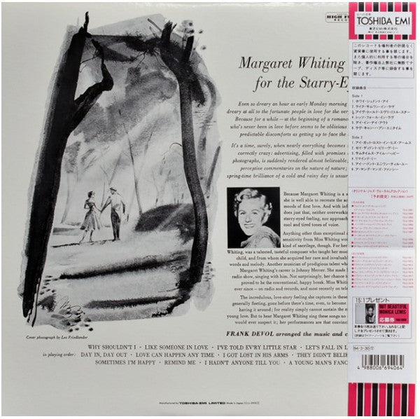 Margaret Whiting - Sings For The Starry Eyed (Vinyl, LP, Album, Reissue, Mono) Near Mint (NM or M-) / Very Good Plus (VG+)