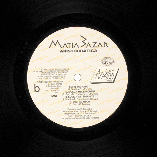 Matia Bazar - Aristocratica (Vinyl, LP, Album)