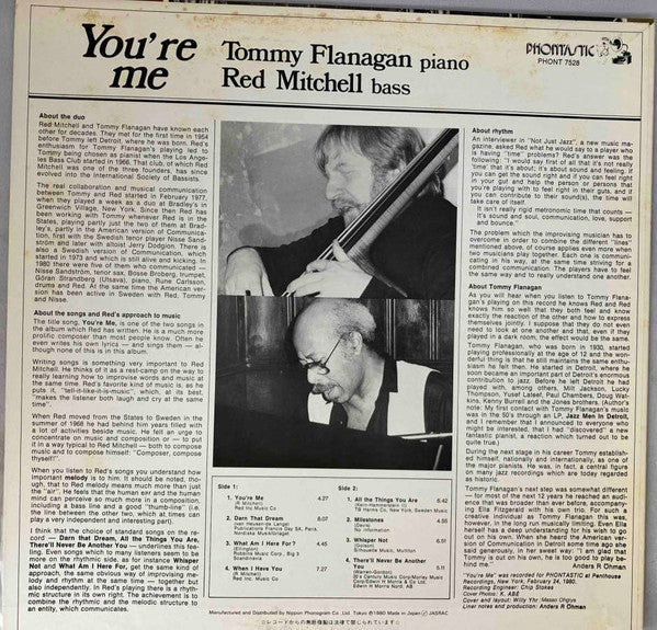 Tommy Flanagan - You're Me (Vinyl, LP, Album) Very Good Plus (VG+) / Very Good Plus (VG+)