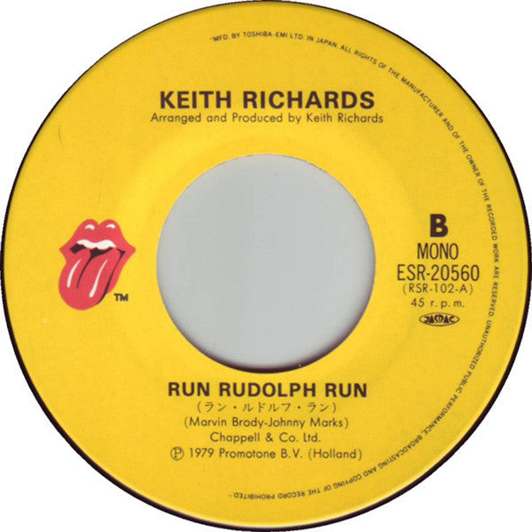 Keith Richards - ハーダー・ゼイ・カム = The Harder They Come (Vinyl, Single, 7", 45 RPM, Stereo, Mono) Very Good Plus (VG+) / Very Good Plus (VG+)