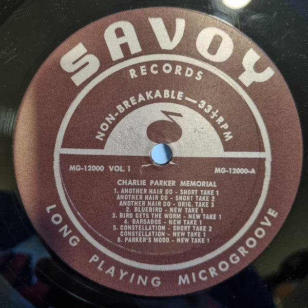 Charlie Parker - Charlie Parker Memorial (Vinyl, LP, Album, Reissue, Remastered, Stereo) Very Good Plus (VG+) / Very Good Plus (VG+)