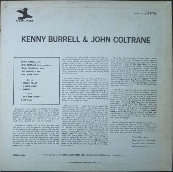 Kenny Burrell - Kenny Burrell & John Coltrane (Vinyl, LP, Album, Re...