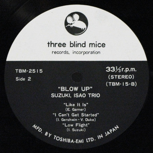 Isao Suzuki Trio - Blow Up (Vinyl, LP, Album, Reissue)