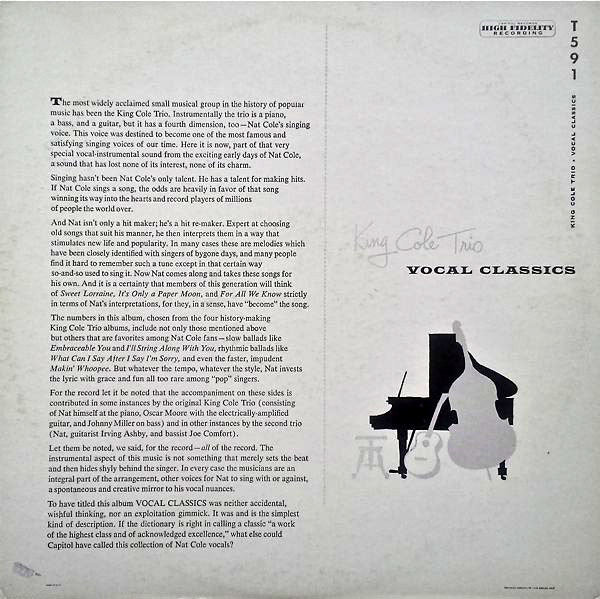 The Nat King Cole Trio - Vocal Classics (Vinyl, LP, Album, Compilat...