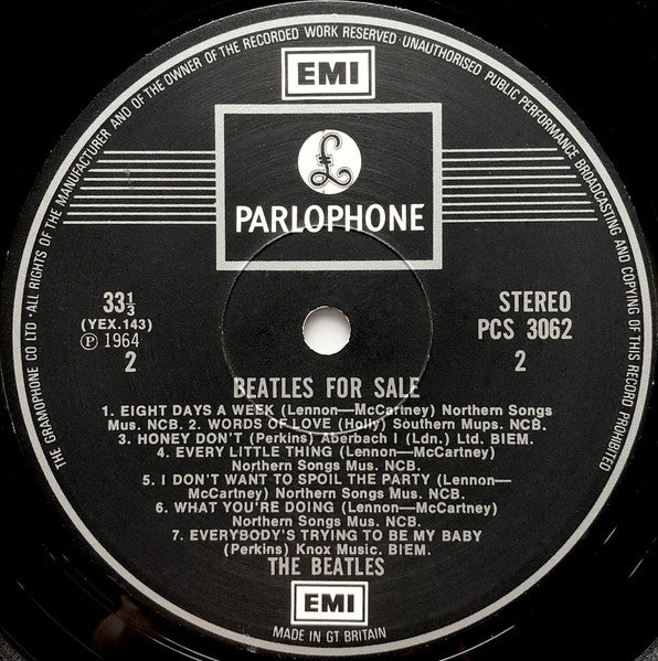 The Beatles - Beatles For Sale (Vinyl, LP, Album, Reissue, Stereo) Very Good (VG) / Very Good (VG)