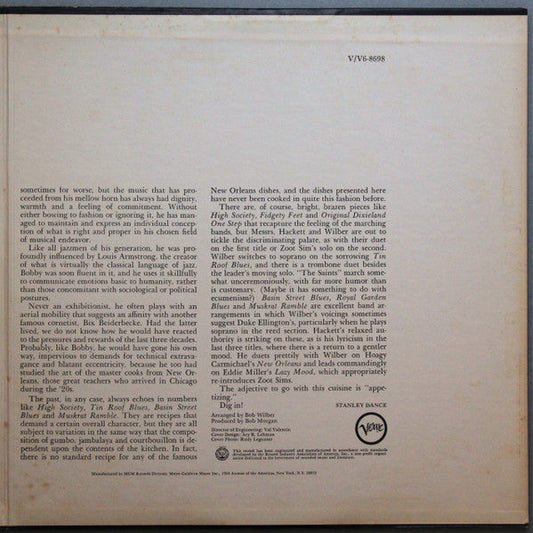 Bobby Hackett - Creole Cookin' (Vinyl, LP, Album, Stereo) Very Good (VG) / Very Good Plus (VG+)