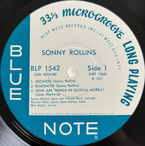 Sonny Rollins - Sonny Rollins = ソニー・ロリンズ (Vinyl, LP, Album, Reissue, Mono) Near Mint (NM or M-) / Good Plus (G+)
