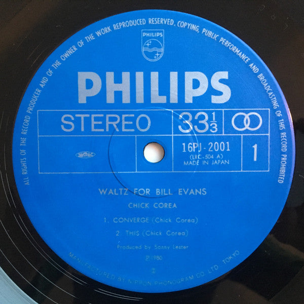 Chick Corea - Waltz For Bill Evans (Vinyl, LP)