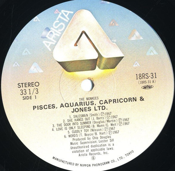 The Monkees - Pisces, Aquarius, Capricorn & Jones Ltd. (Vinyl, LP, ...