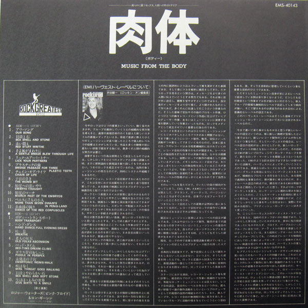 Ron Geesin - Music From The Body (Vinyl, LP, Album, Reissue) Near Mint (NM or M-) / Very Good (VG)