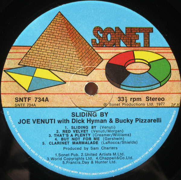 Joe Venuti - Sliding By (Vinyl, LP, Album)