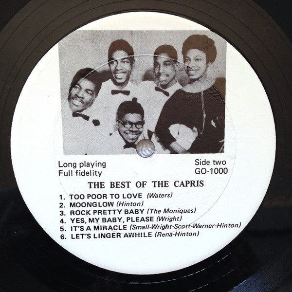 The Capris (2) - The Best Of The Capris (Vinyl, LP, Compilation, Unofficial Release) Very Good Plus (VG+) / Good (G)