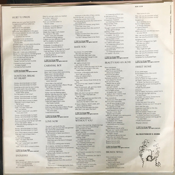 Danny Douma - Night Eyes (Vinyl, LP, Album) Good Plus (G+) / Very Good Plus (VG+)