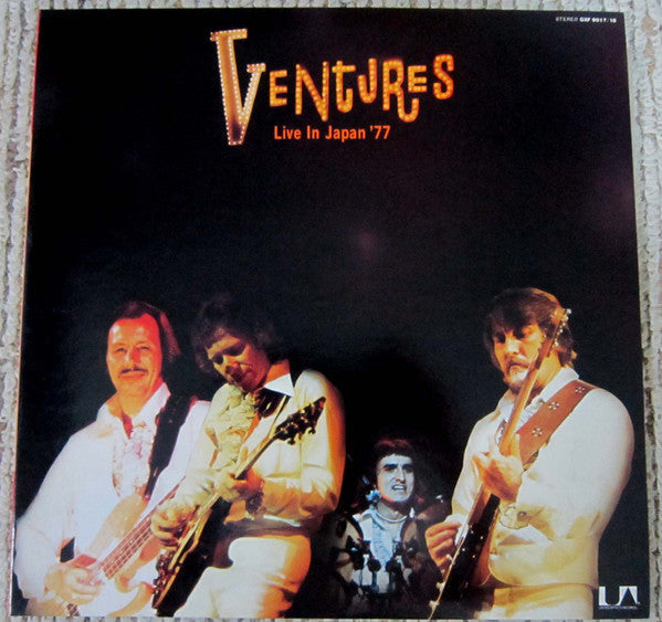 The Ventures - Live In Japan '77 (2xVinyl, LP, Album, Stereo) Good Plus (G+) / Very Good Plus (VG+)