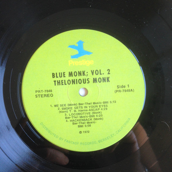 Thelonious Monk - Blue Monk, Vol. 2 (Vinyl, LP, Compilation, Remastered) Very Good (VG) / Very Good (VG)