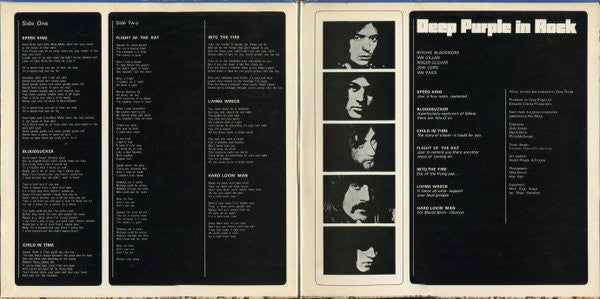 Deep Purple - In Rock (Vinyl, LP, Album, Stereo)