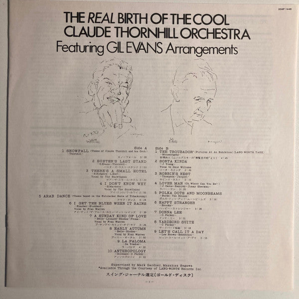 Claude Thornhill And His Orchestra - The Real Birth Of The Cool (Featuring Gil Evans Arrangements) (Vinyl, LP, Album, Reissue, Mono) Near Mint (NM or M-) / Near Mint (NM or M-)