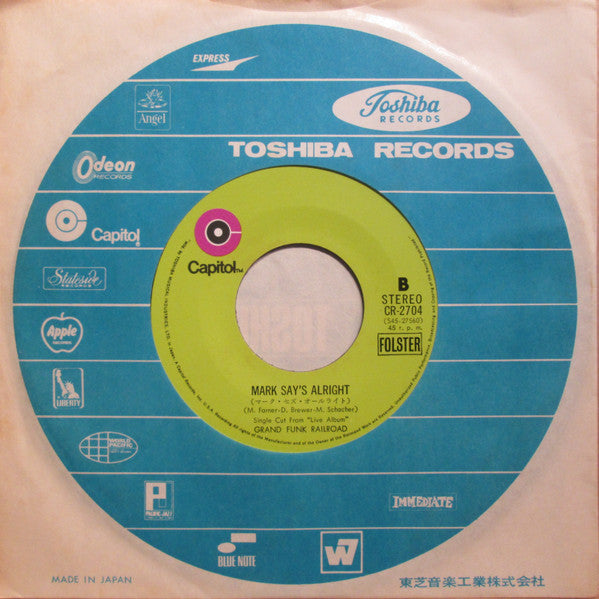 Grand Funk Railroad - アー・ユー・レディ = Are You Ready / マーク・セズ・オールライト = M...