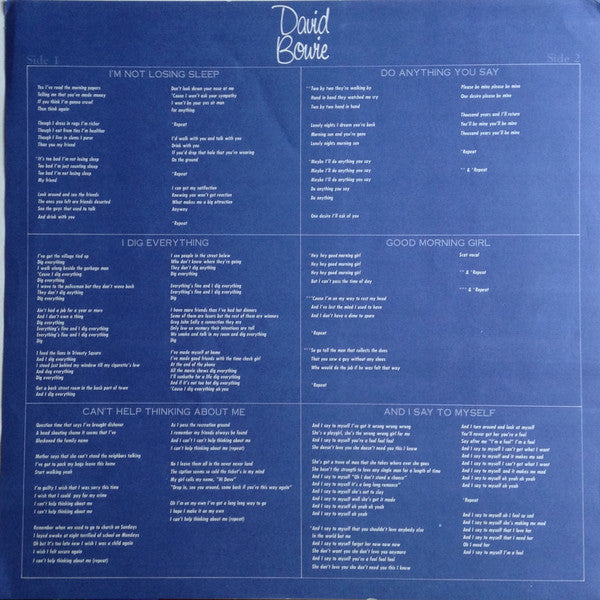 David Bowie - Don't Be Fooled By The Name (Vinyl, 12", 33 ⅓ RPM, Compilation, Mono) Very Good Plus (VG+) / Very Good Plus (VG+)