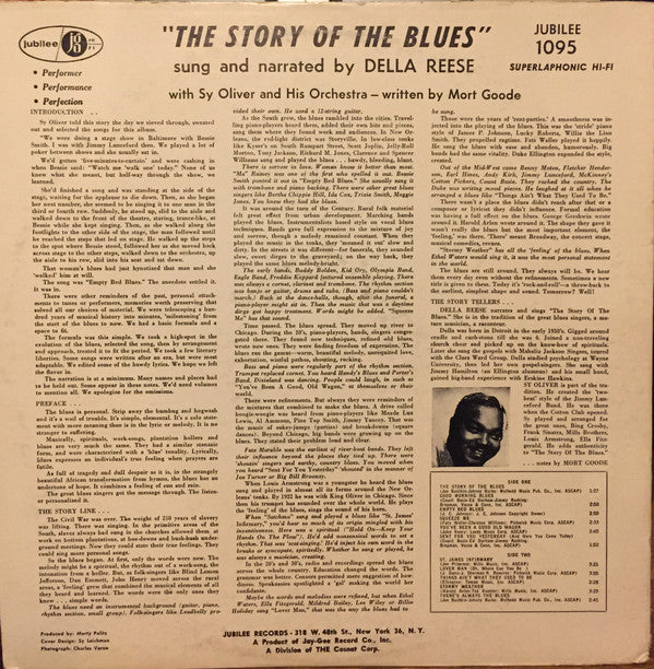 Della Reese - The Story Of The Blues (Vinyl, LP, Album, Reissue, Stereo) Very Good (VG) / Good Plus (G+)