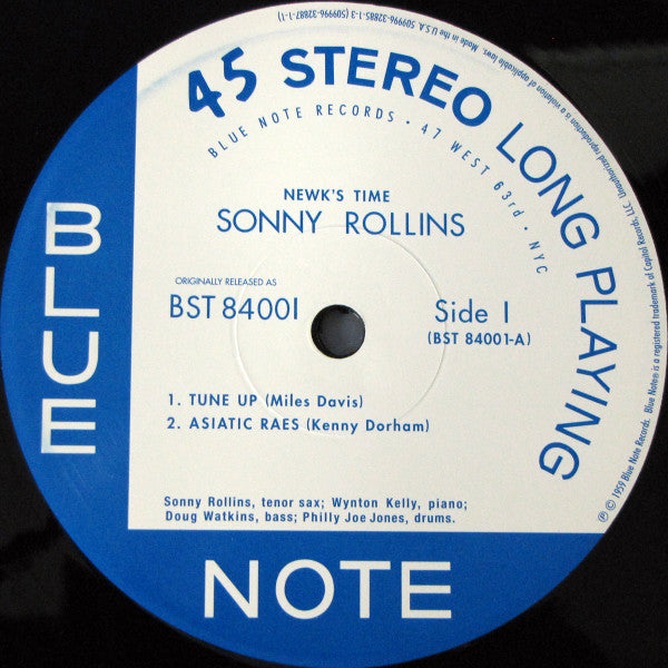 Sonny Rollins - Newk's Time (2xVinyl, 12", 45 RPM, Album, Limited Edition, Numbered, Reissue, Stereo) Very Good Plus (VG+) / Near Mint (NM or M-)