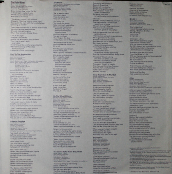 Danny O'Keefe - The Global Blues (Vinyl, LP, Album) Very Good (VG) / Very Good (VG)
