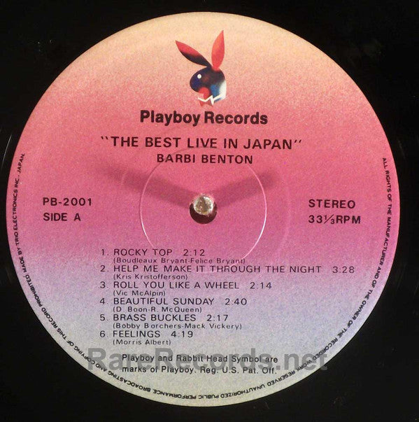 Barbi Benton - The Best Live In Japan (Vinyl, LP, Album) Very Good Plus (VG+) / Very Good Plus (VG+)