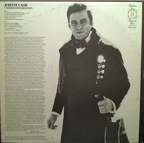 Johnny Cash - Understand Your Man (Vinyl, LP, Compilation) Very Good (VG) / Good Plus (G+)