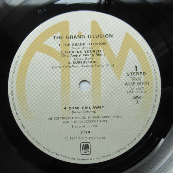 Styx - The Grand Illusion (Vinyl, LP, Album, Reissue) Very Good (VG) / Very Good (VG)