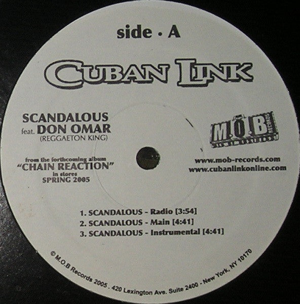 Cuban Link - Scandalous / Sugar Daddy (Vinyl, 12") Very Good Plus (VG+) / Generic