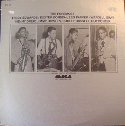 Teddy Edwards - The Foremost! (Vinyl, LP, Compilation, Remastered, Mono) Very Good (VG) / Good Plus (G+)