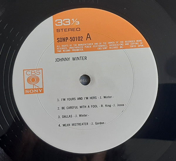 Johnny Winter - Johnny Winter (Vinyl, LP, Album, Stereo)