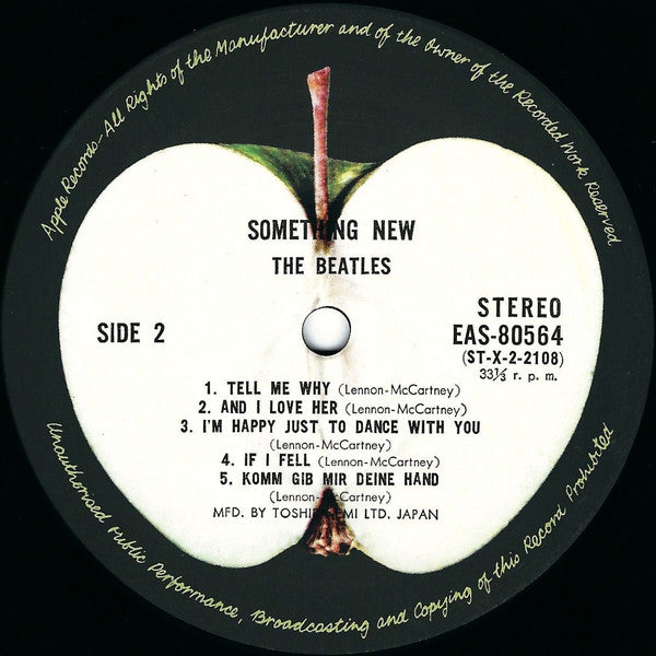 The Beatles - Something New (Vinyl, LP, Album, Reissue, Stereo) Very Good Plus (VG+) / Very Good (VG)