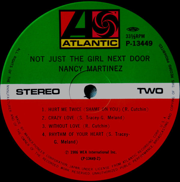 Nancy Martinez - Not Just The Girl Next Door (Vinyl, LP, Album) Very Good Plus (VG+) / Good Plus (G+)