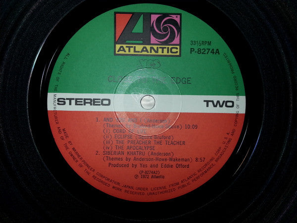 Yes - Close To The Edge = 危機 (Vinyl, LP, Album, Reissue)