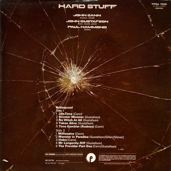 Hard Stuff (2) - Bulletproof (Vinyl, LP, Album, Stereo) Near Mint (NM or M-) / Very Good Plus (VG+)