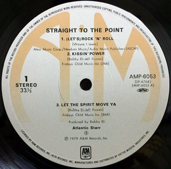 Atlantic Starr - Straight To The Point (Vinyl, LP, Album) Very Good Plus (VG+) / Very Good Plus (VG+)