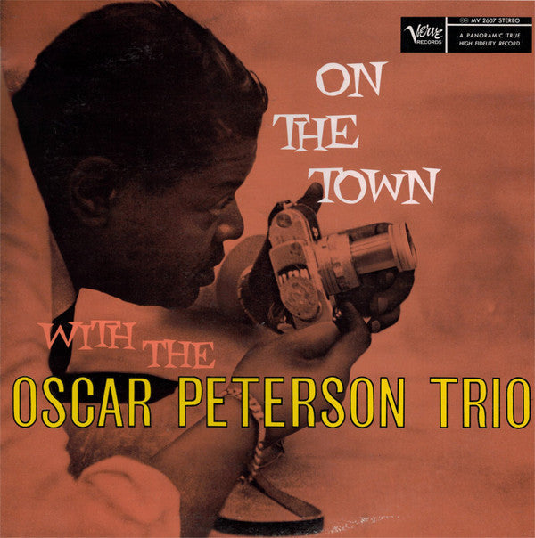 The Oscar Peterson Trio - On The Town With The Oscar Peterson Trio (Vinyl, LP, Album, Reissue, Stereo) Good Plus (G+) / Good (G)