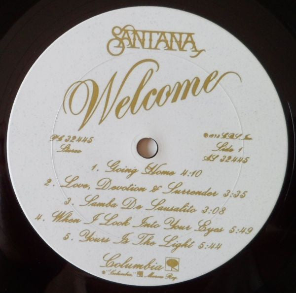 Santana - Welcome (Vinyl, LP, Album, Reissue) Very Good (VG) / Very Good Plus (VG+)