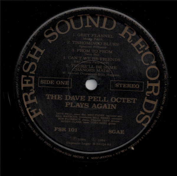 Dave Pell Octet - The Dave Pell Octet Plays Again (Vinyl, LP, Album) Very Good Plus (VG+) / Very Good (VG)
