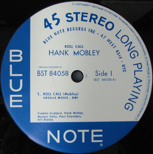 Hank Mobley - Roll Call (2xVinyl, LP, 45 RPM, Album, Limited Edition, Reissue, Stereo) Very Good (VG) / Near Mint (NM or M-)