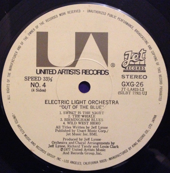 Electric Light Orchestra - Out Of The Blue (Vinyl, LP, Album, Stereo)