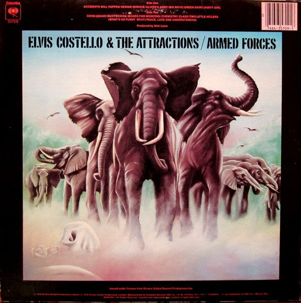 Elvis Costello & The Attractions - Armed Forces (Vinyl, LP, Album, Stereo) Good Plus (G+) / Very Good (VG)