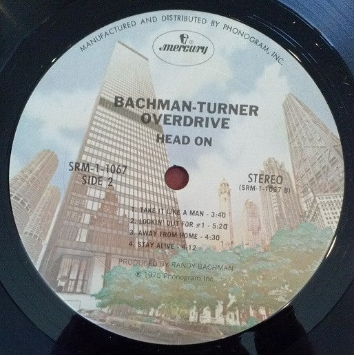 Bachman-Turner Overdrive - Head On (Vinyl, LP, Album, Stereo) Very Good (VG) / Fair (F)